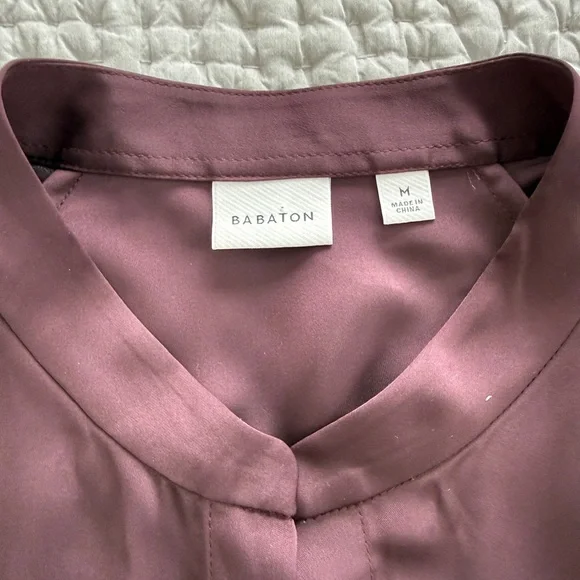 Aritzia Babaton Plum Long Sleeve Dress, Size Medium - Picture 7 of 10